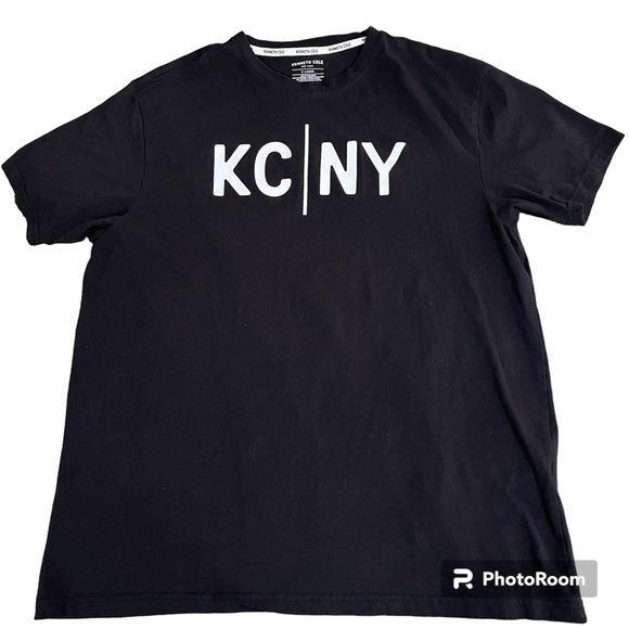 Kenneth Cole New York KC|NY Men’s Shirt T-Shirt Tee Short Sleeve Black White XL - Picture 4 of 10